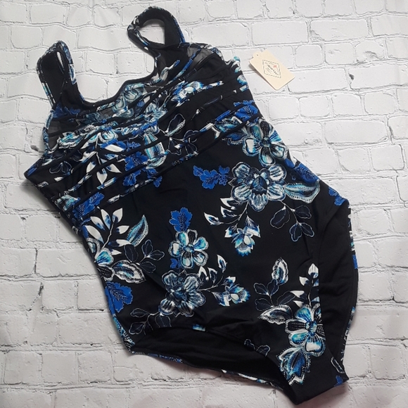 St John's Bay Tummy Control One Piece Bathing Suit